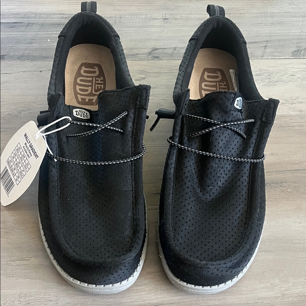 Hey Dude Charcoal Perforated Loafers - Picture 2 of 9